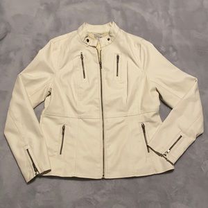 Relativity Faux Leather Zippered Jacket